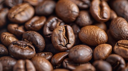 Naklejka premium Close-up of Coffee Beans