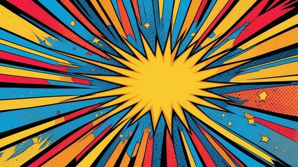 Fototapeta premium Comic Style Explosion Effect