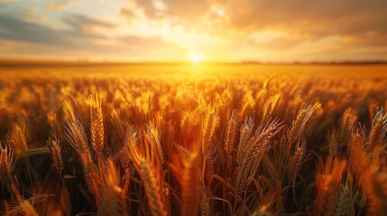 Beautiful cornfield during summer sunset, aerial shot capturing the essence of a bountiful harvest, photorealism style, AI Generative