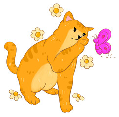 cat with a letter