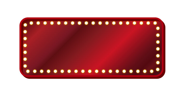 red decorative frame with flashy design