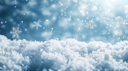 Obraz premium Natural Winter Christmas background with sky.