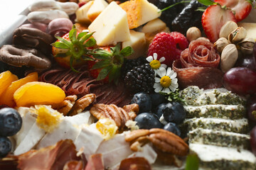 A closeup view of a grazing box.