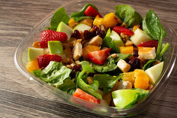 A view of a tropical salad.