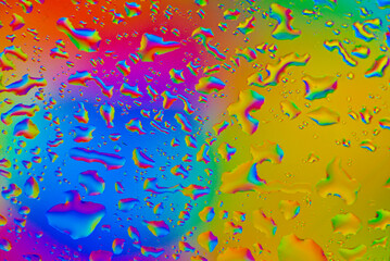 Psychedelische Wassertropfen