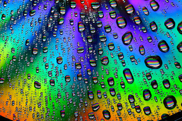 Psychedelische Wassertropfen