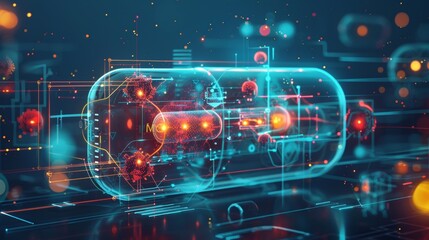 A detailed illustration of an electrochemical cell, labeling the anode and cathode compartments, along with the flow of ions and electrons during the redox reactions, providing a v