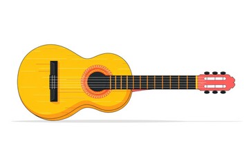  logo simple line drawing of a guitar with strings white background minimalist style simple design flat vector graphic logo minimalistic background