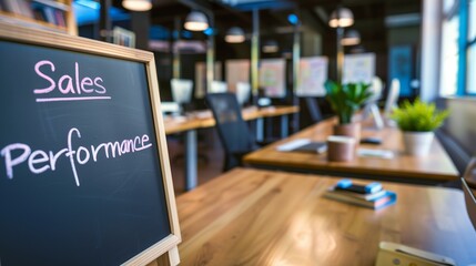 Business professionals analyzing sales performance and profit metrics during a strategic meeting. Charts and graphs display financial data and market trends for effective decision-making.