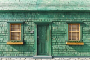 Naklejka premium logo simple line drawing of a house with a heart white background minimalist style simple design flat vector graphic logo minimalistic background