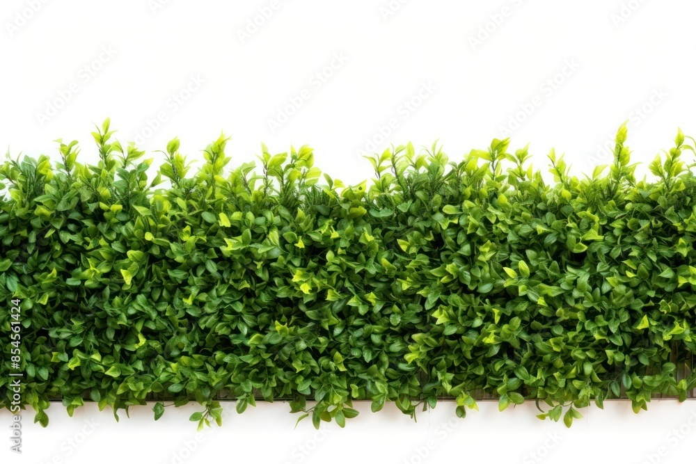 Sticker Green Shrub border backgrounds plant hedge.