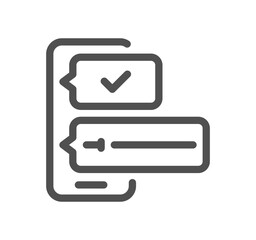 Online education related icon outline and linear vector.
