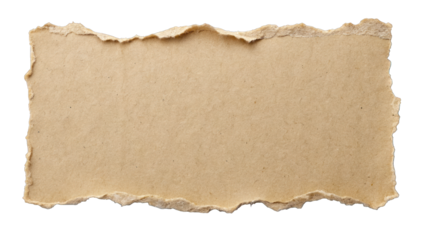 torn piece of brown paper with texture