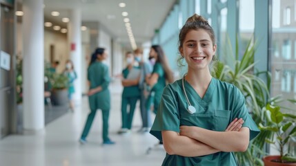 Fototapeta premium The smiling healthcare professional