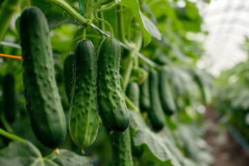 Growing Cucumbers in a greenhouse