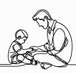 Obraz premium parent and baby