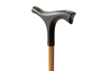 Modern walking cane with ergonomic handle, perfect for support and mobility. Ideal for elderly or those needing walking assistance.