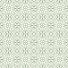 white, green, flower, fabric abstract seamless pattern. design for background, wallpaper, carpet, clothing, batik, textile, embroidery, sarong, interior, floor, curtain, printing