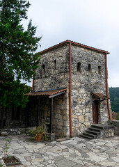 facade of an ancient building, historical object