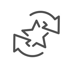 Exclusive benefit related icon outline and linear vector.
