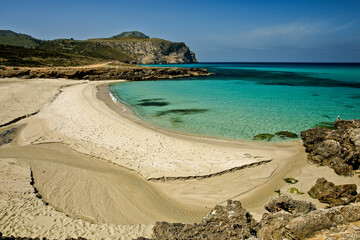 Sa Font Celada beach. Llevant Peninsula. Arta. Mallorca. Balearic Islands. Spain.