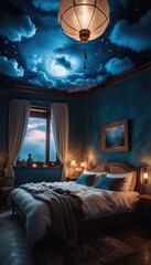 Immerse yourself in the beauty of the night sky right from your bed. Our decor brings the stars closer for a serene sleep experience
