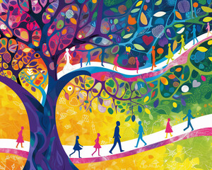 a cover for a genealogy book, AI-generated