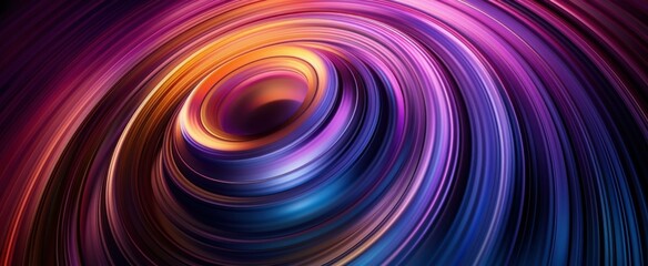 Obraz premium Multicolored abstract vortex. AI.