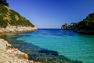 Fototapeta premium Natural area of the Serra de Tramuntana., Majorca, Balearic Islands, Spain