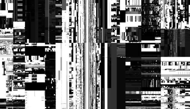 Abstract glitch overlay with a transparent background. Png overlay background - Powered by Adobe
