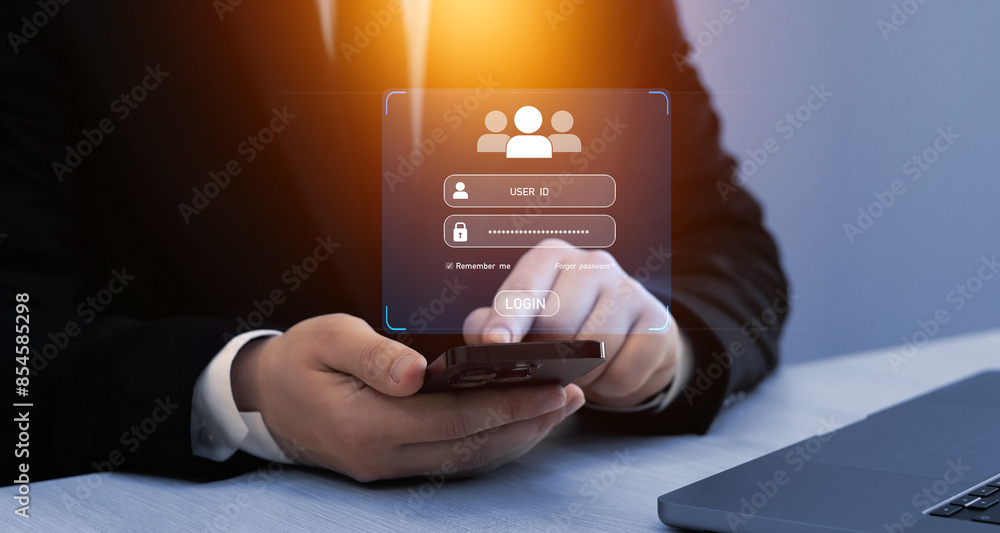 Poster personal data protection and secured internet access.personal information security,encryption and se