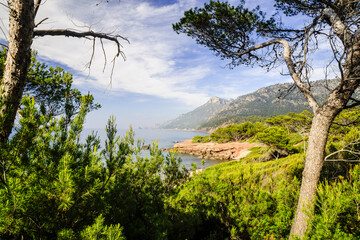 Son Bunyola beach, Banyalbufar. Sierra de Tramuntana Natural Park. Mallorca. Balearic Islands. Spain.
