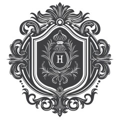 Vintage typographic decorative ornament design elements set vector illustration. Labels and badges, retro ribbons, luxury fancy logo symbols, elegant calligraphic swirls, flourishes ornate vignettes.