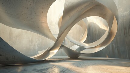 Abstract artwork featuring a mobius strip for a unique and intriguing visual representation