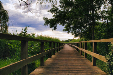 Bohlensteg Blankensee bei Trebbin - Herbst - Brandenburg - Germany - See - Park - Steg - Jetty - Nature - Landschaft