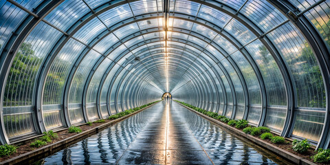 glass, tunnel, protection, track, car