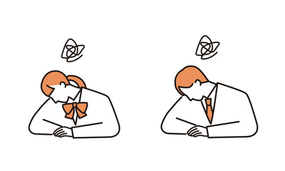 悩みを抱える学生たち