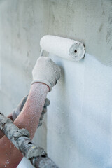 Wall Painting: Man with Roller Brush