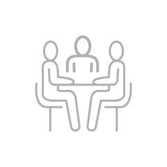 Flat illustration in grayscale. Avatar, user profile, person icon, gender neutral silhouette, profile picture. Suitable for social media profiles, icons, screensavers and as a template.. © TA Sydoruk
