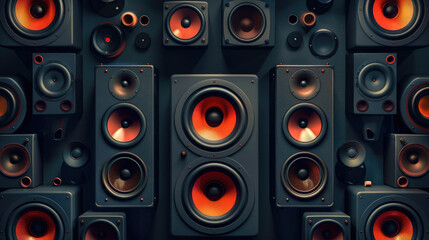 Professional Loudspeakers for Home Theater Systems, Party Sound, and Concert Audio Control