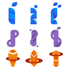 Vector Bundle Gradient I Modern Logo