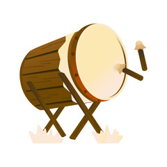 Beduk Drum Illustration For Ramadan And Eid