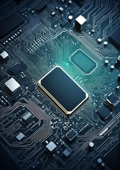 Fototapeta premium The Heart of Modern Computing: A Powerful Microprocessor
