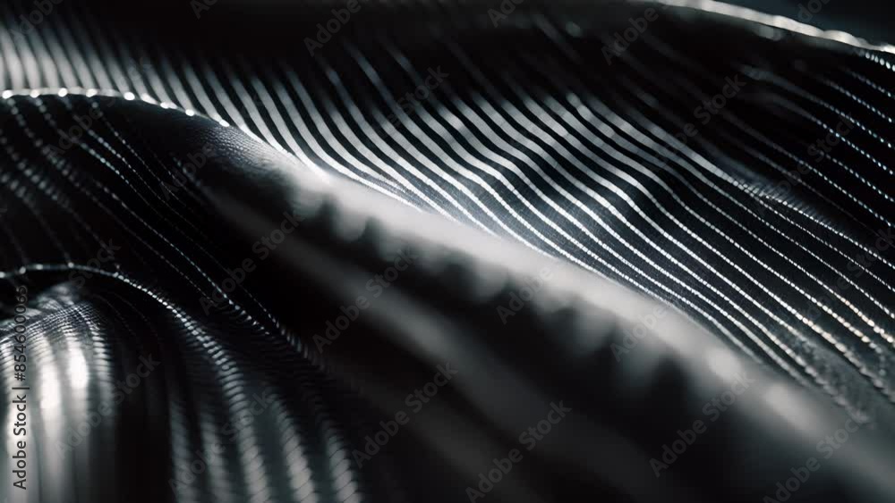 Poster a closeup of carbon fiber reveals a finely textured surface with a delicate grainy pattern. the fibe