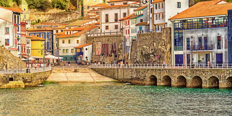 Cudillero, Fishing Village, Cantabrian Sea, Principado de Asturias, Spain, Europe