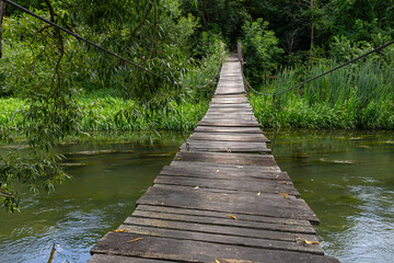 Suspension bridge, walkway to the adventurous, cross to the other side