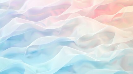 Pastel Gradient Waves: Tranquil Abstract Pattern with Copy Space