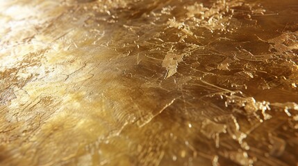 Textured Golden Surface Reflecting Luxury and Elegance with Copy Space