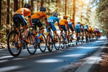 road cyclist riding in competition professional photography