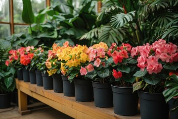 Pots with plants colorful flowers inspiration ideas